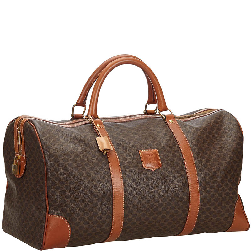 

Celine Brown Macadam PVC Duffle Bag