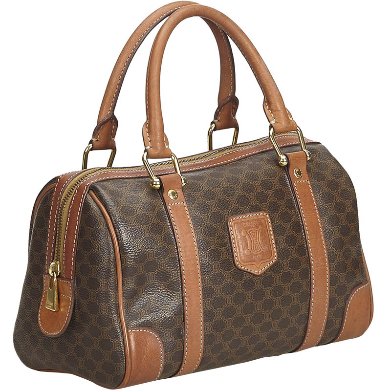 

Celine Brown PVC Macadam Boston Bag
