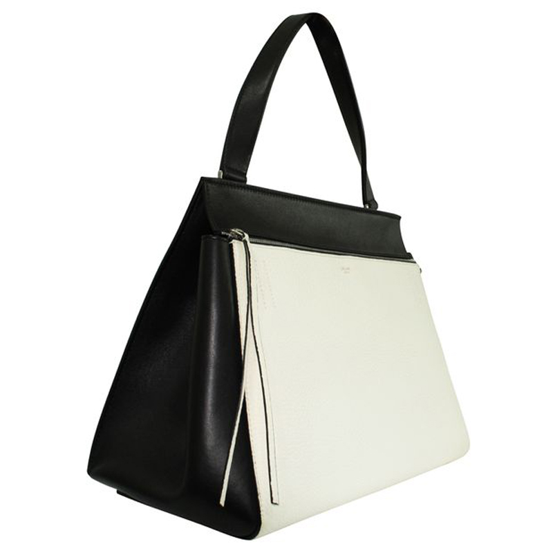 

Celine Black/White Leather Trapeze Bag