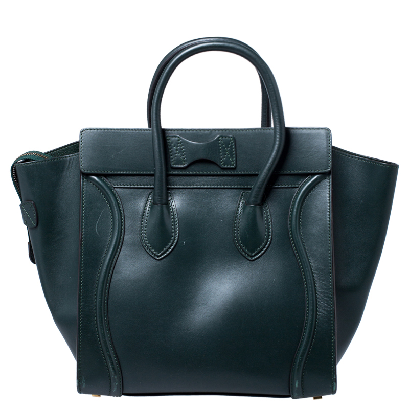 dark green celine bag