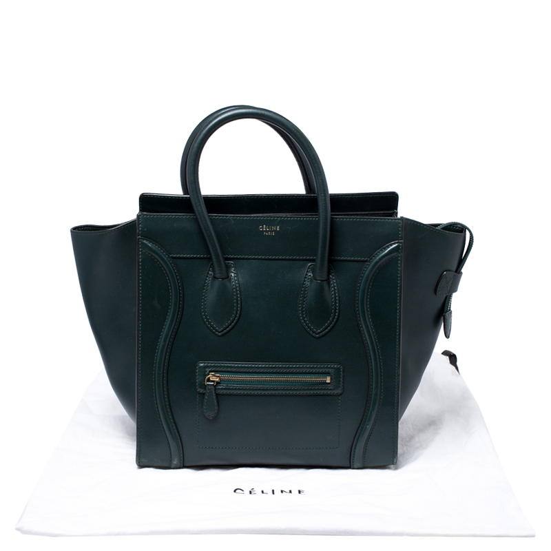 dark green celine bag