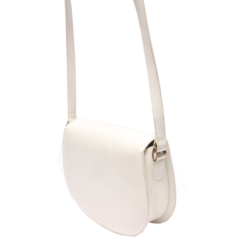 

Celine White Leather Shoulder Bag