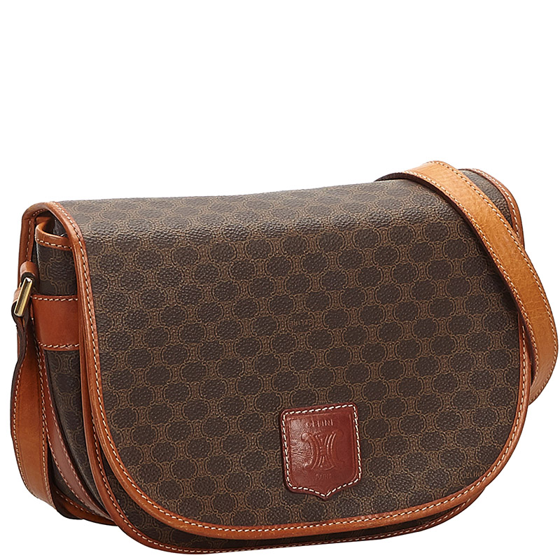 

Celine Brown Macadam PVC Crossbody Bag