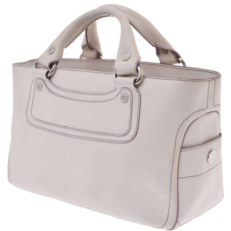 

Celine Purple/White Leather Boogie Bag