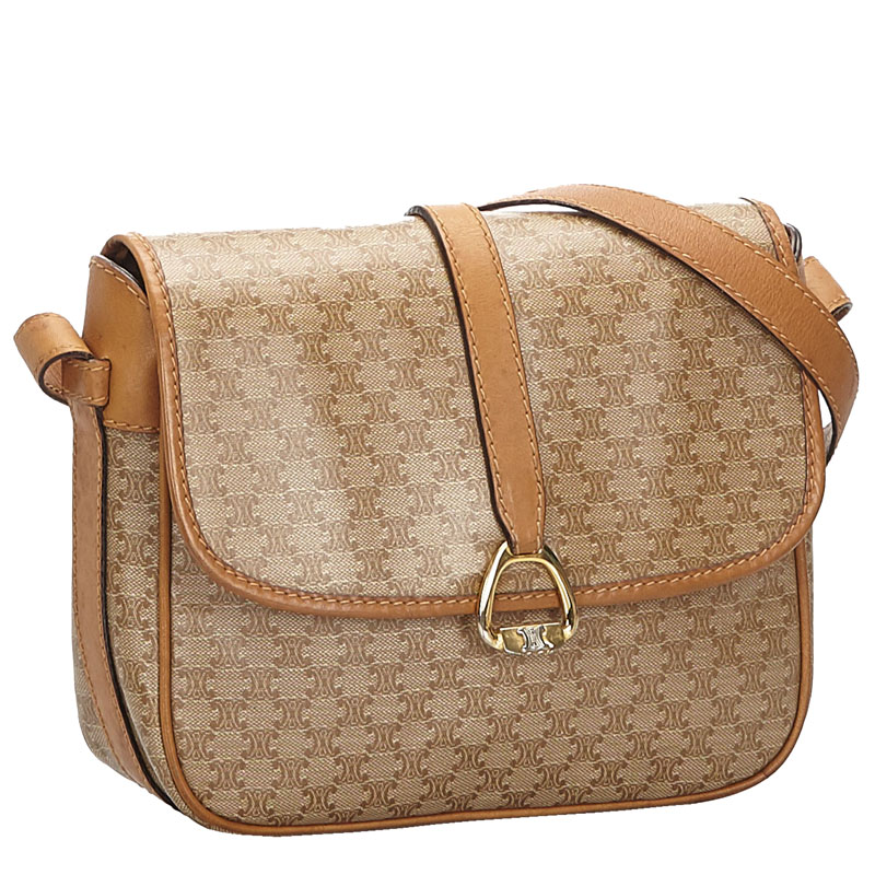 

Celine Brown/Beige Macadam Canvas Crossbody Bag