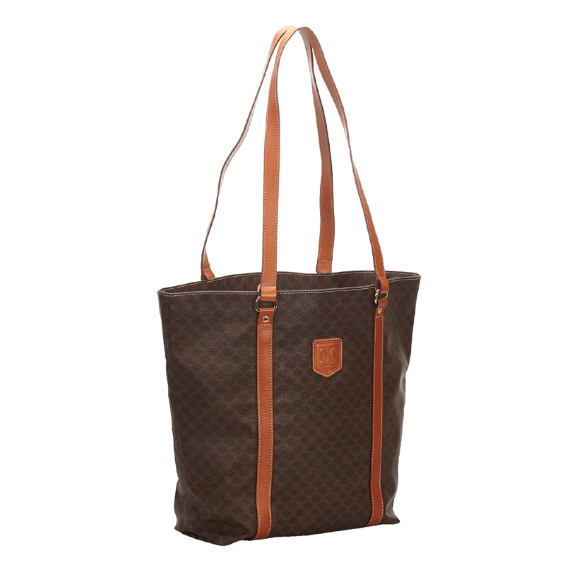 

Celine Brown Macadam Canvas Tote Bag