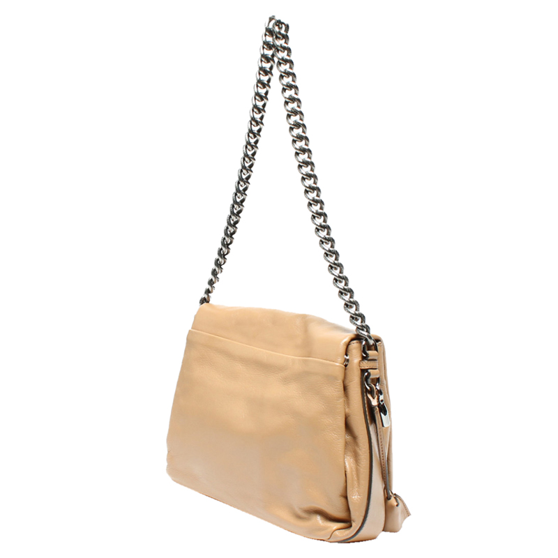 

Celine Beige Leather Chain Shoulder Bag