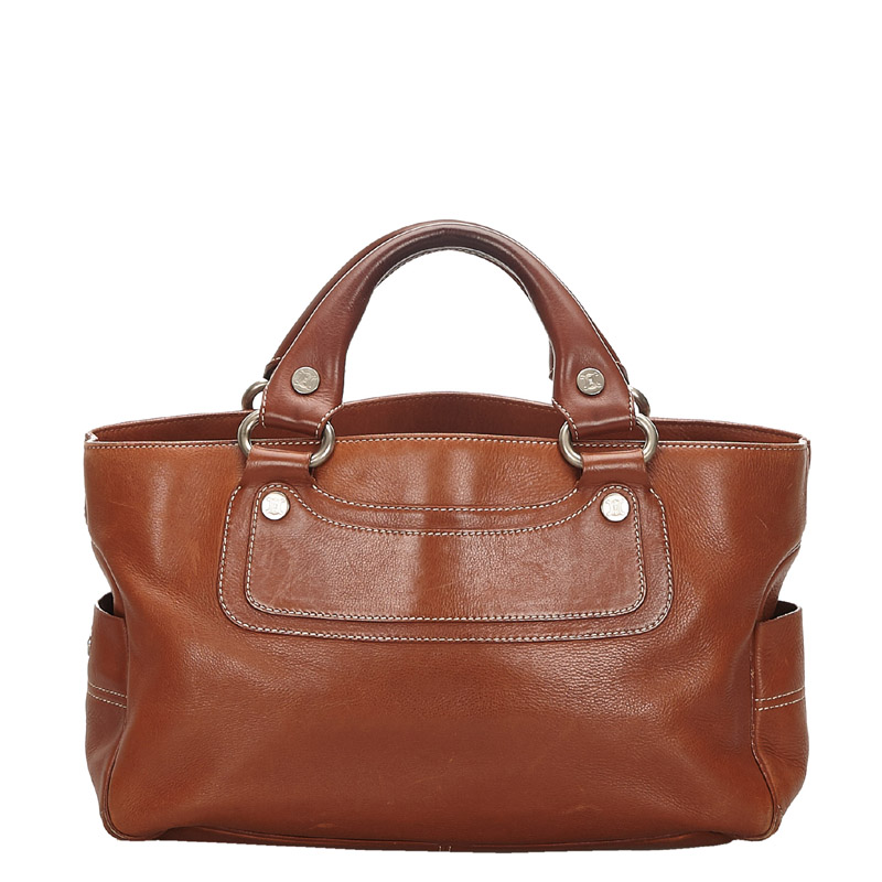 Pre-owned Celine Brown Leather Boogie Bag
