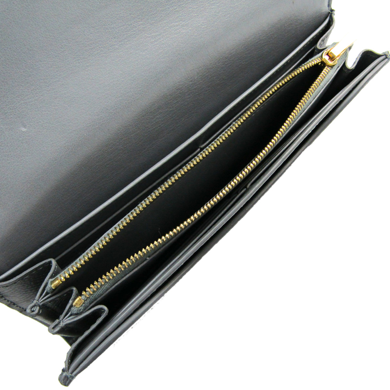 

Celine Gray Leather Bifold Long Wallet, Grey