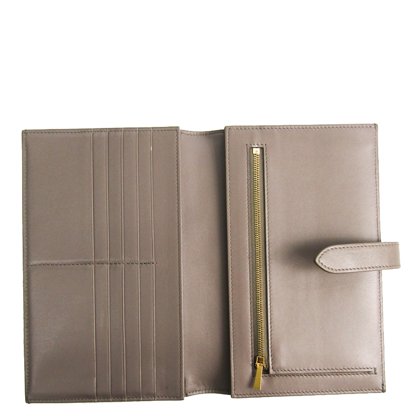 

Celine Brown Leather Multifunction Strap Wallet