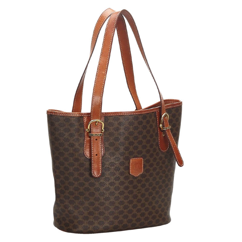 

Celine Brown Macadam Canvas Tote Bag