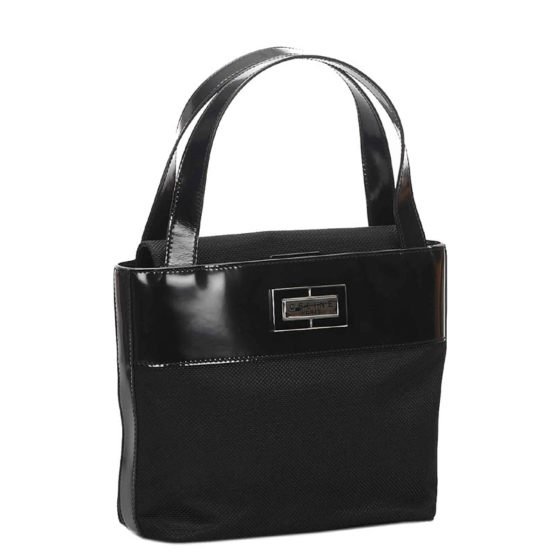 

Celine Black Nylon Leather Shoulder Bag