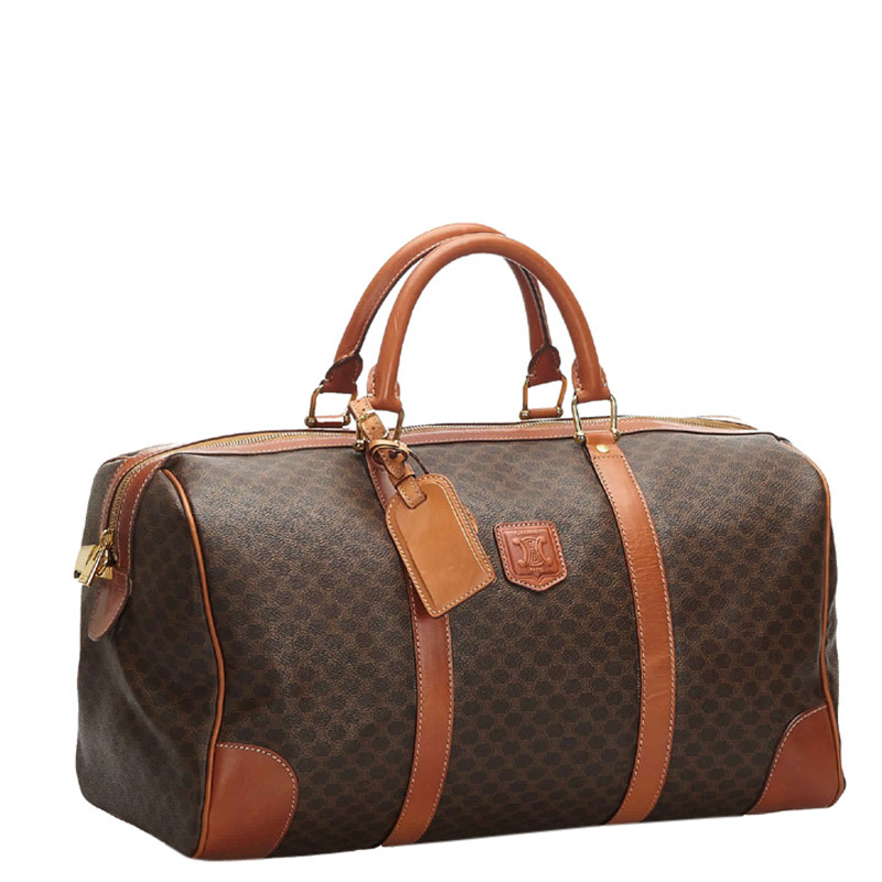 

Celine Brown Macadam Canvas Travel Bag