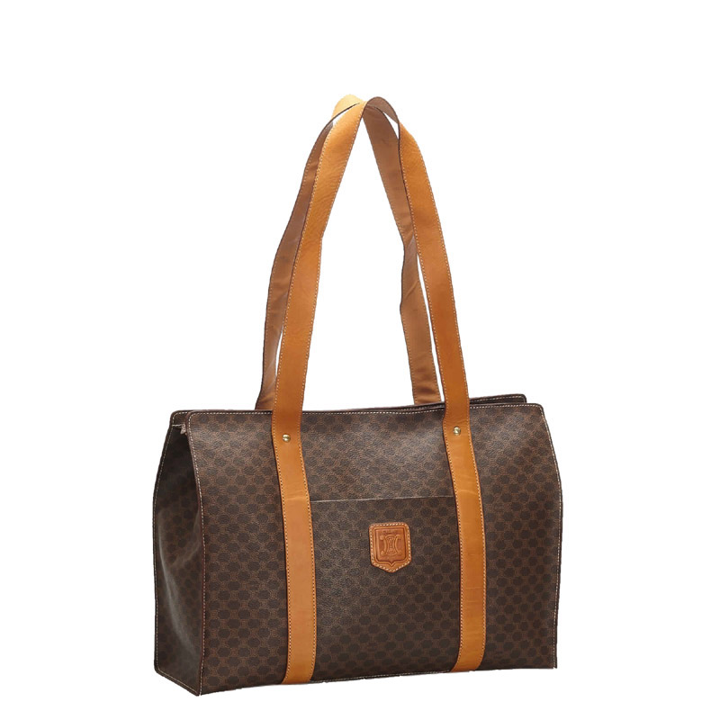 

Celine Brown Macadam Canvas Tote Bag