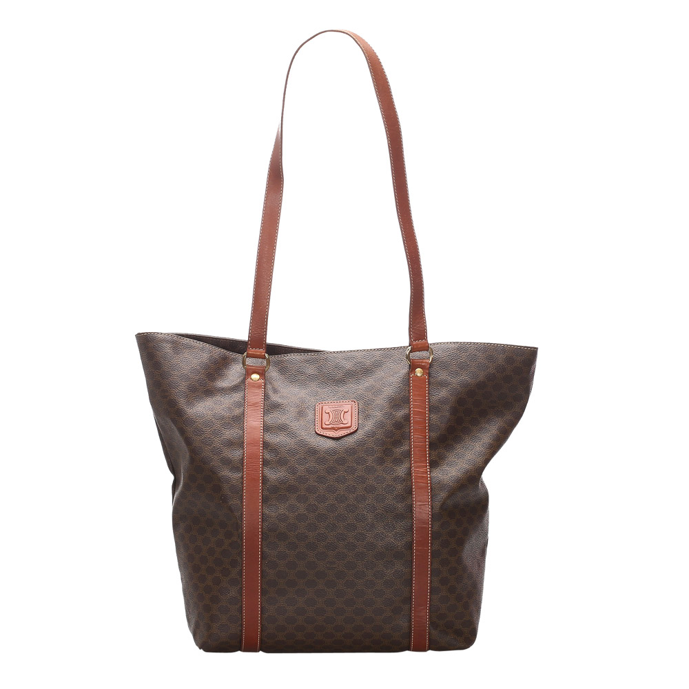 canvas leather tote