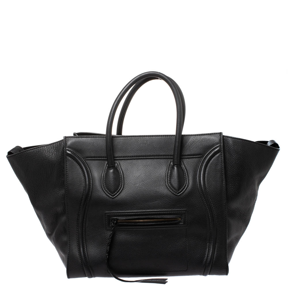 Celine Black Leather Large Phantom Luggage Tote Celine | TLC