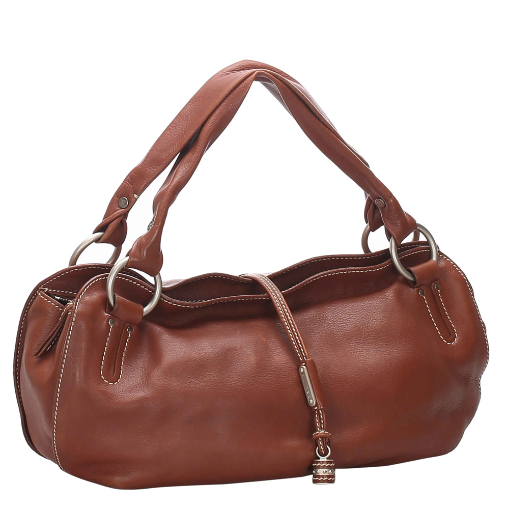 

Celine Brown Leather Bittersweet Hobo
