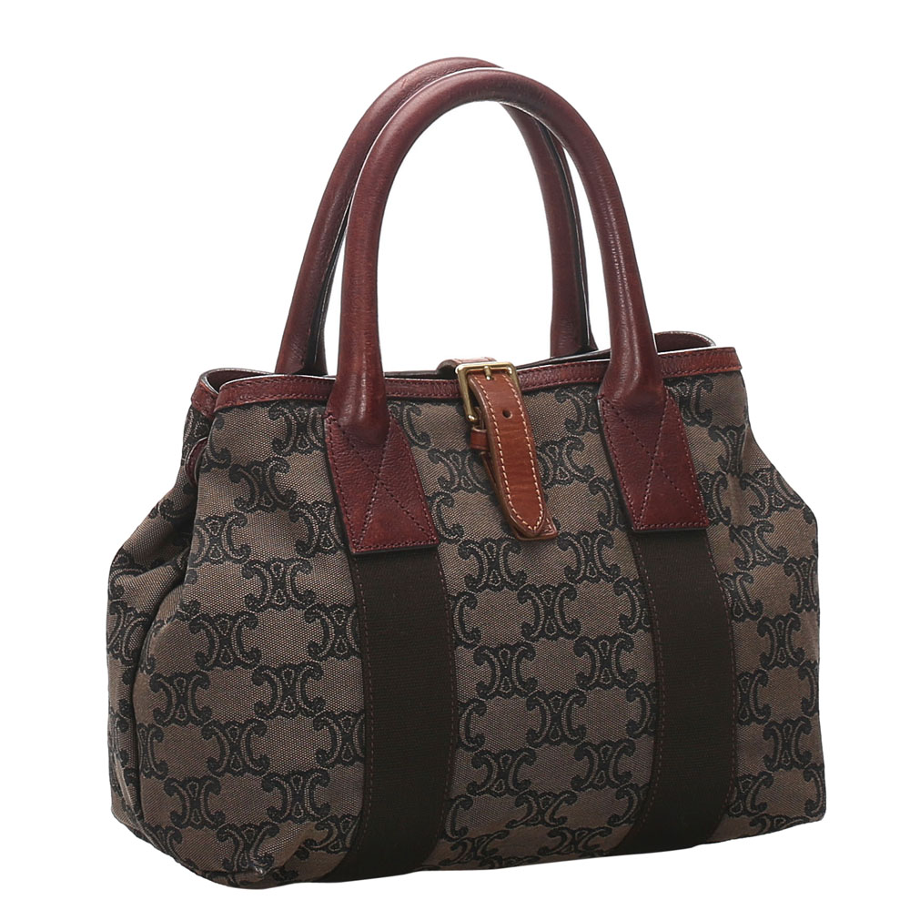 

Celine Brown Macadam Canvas Tote