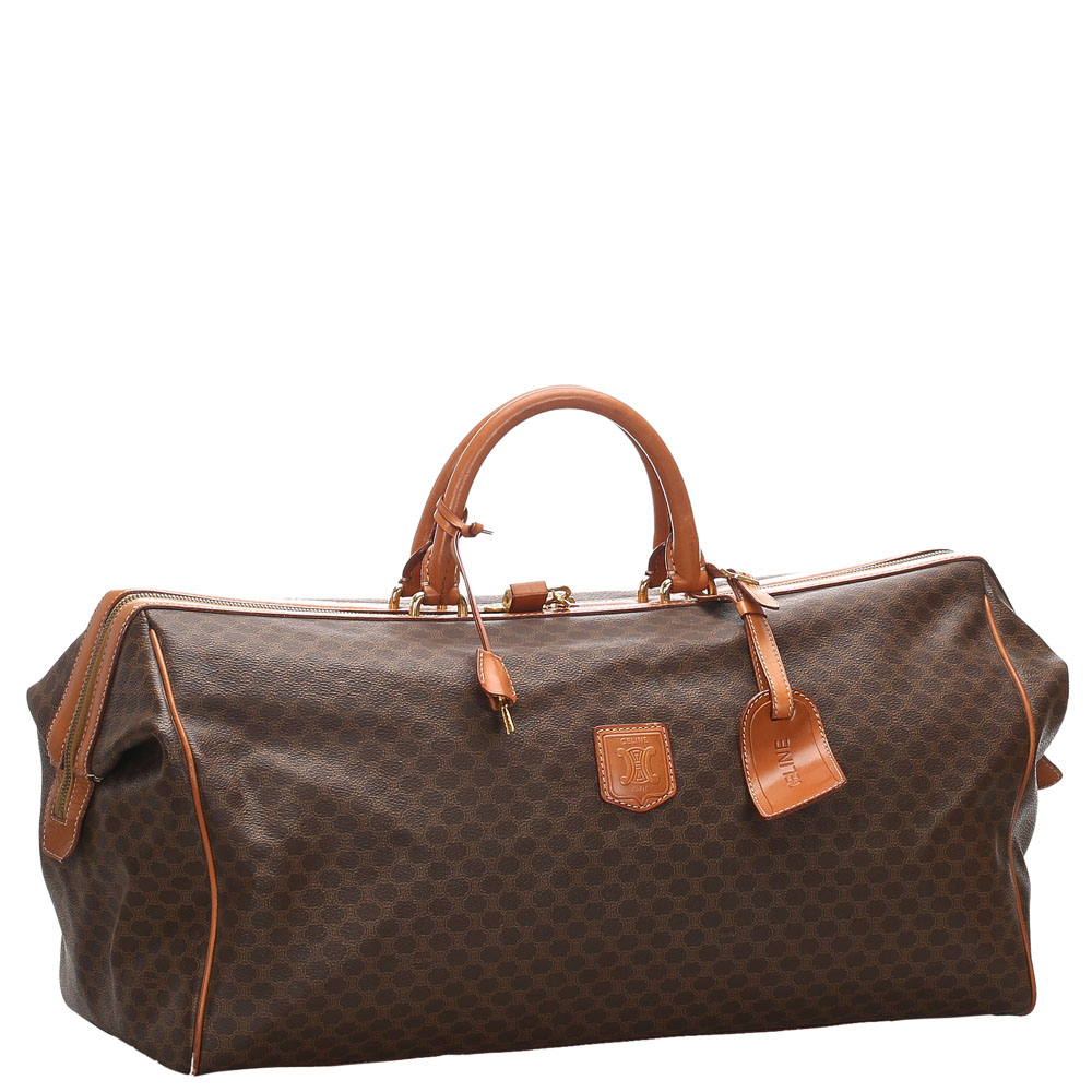 

Celine Brown Macadam Canvas Travel Bag