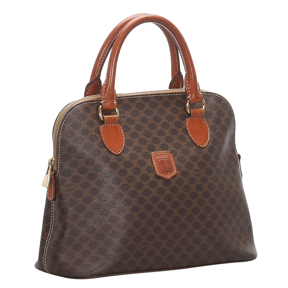 

Celine Dark Brown/Brown Macadam Canvas Bag
