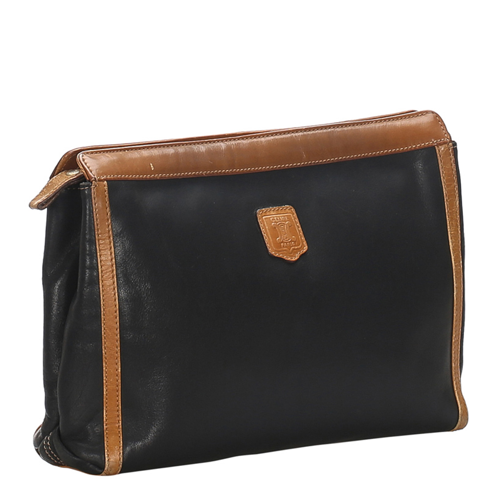 

Celine Black Calfskin Leather Clutch Bag