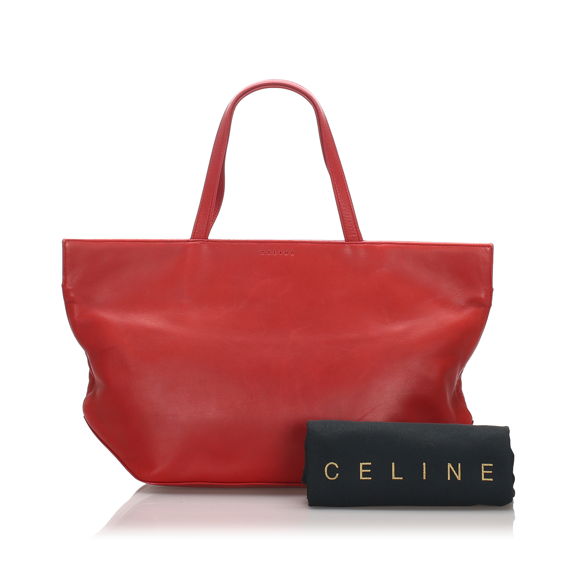 celine leather tote