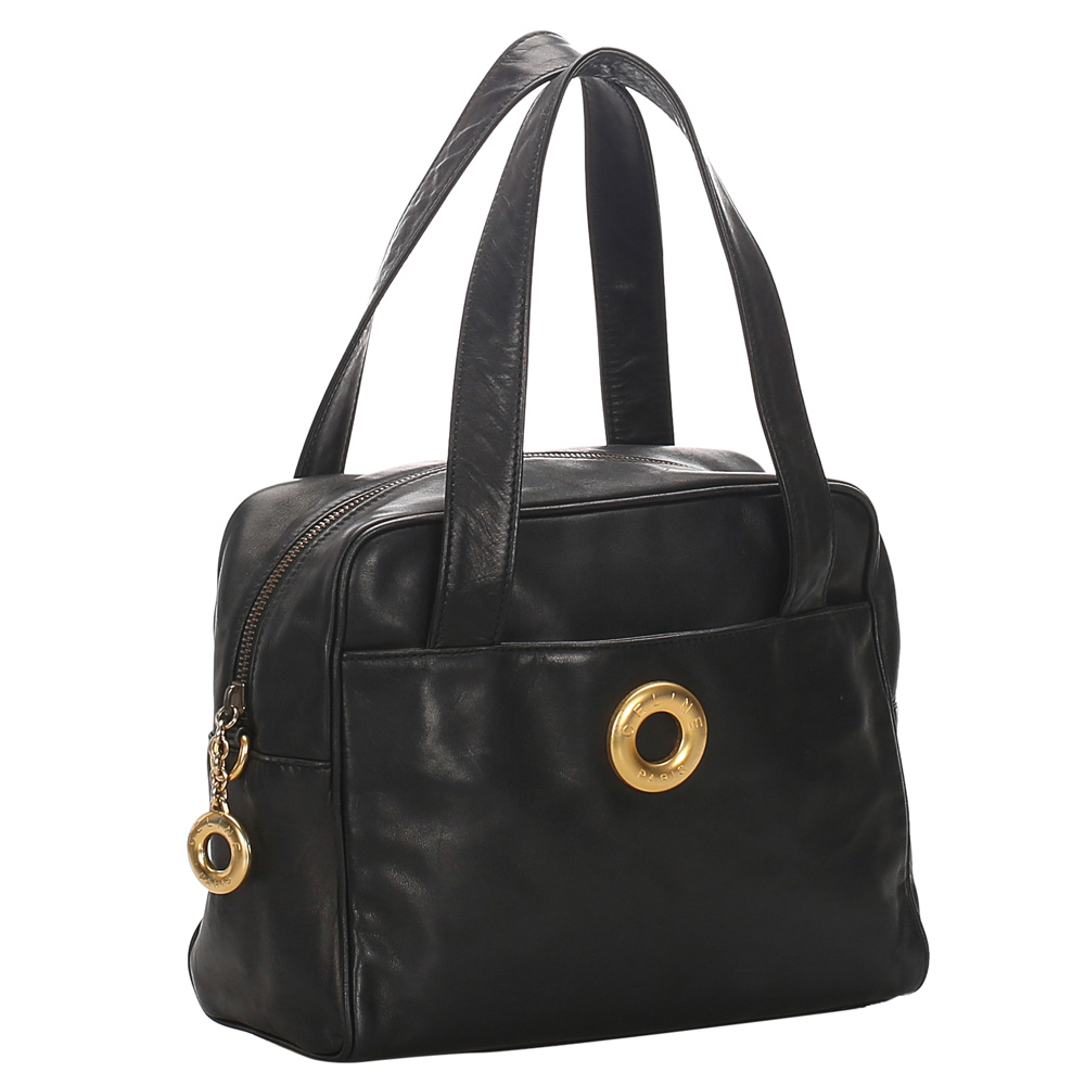 

Celine Black Leather Shoulder Bag