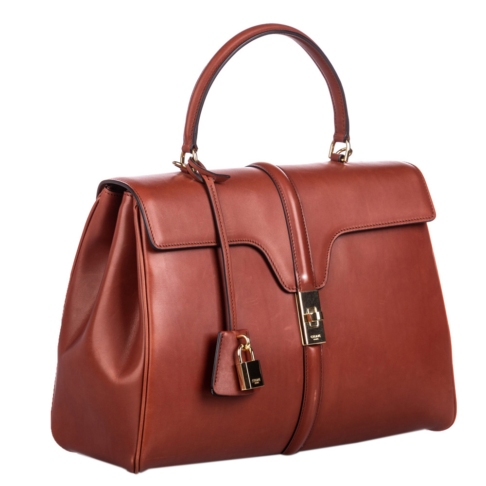 

Celine Red Leather Medium 16 Satchel