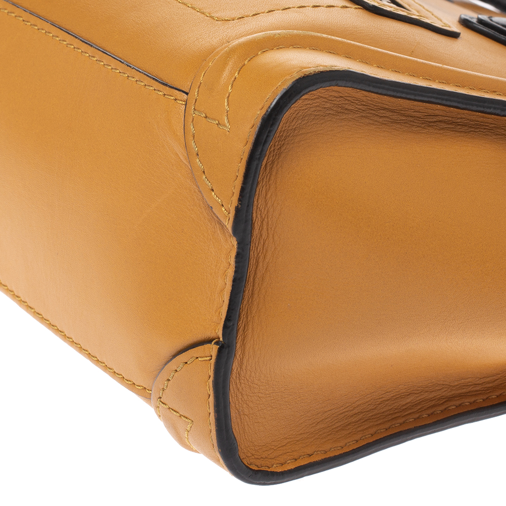 Celine Mustard Yellow Leather Nano Belt Bag – RETYCHE
