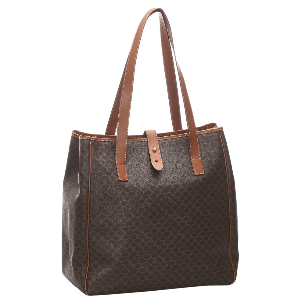 

Celine Brown Macadam Canvas Tote Bag