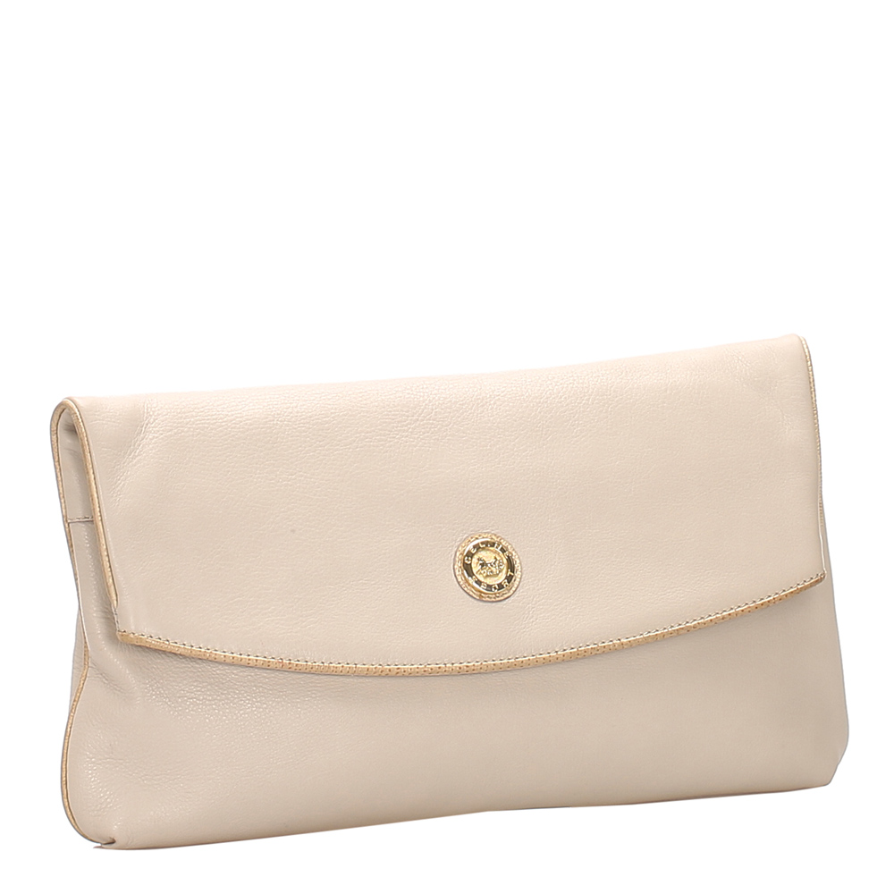 

Celine White Leather Clutch Bag