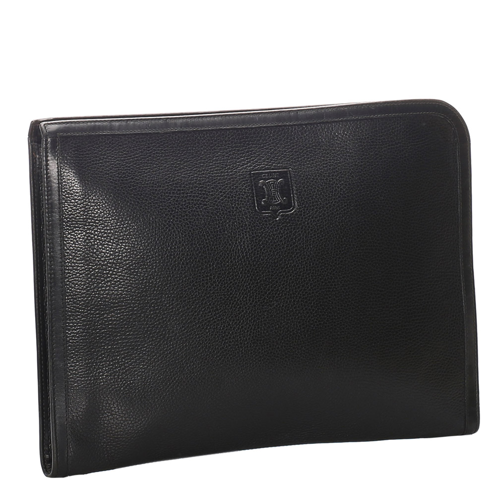 

Celine Black Leather Clutch Bag