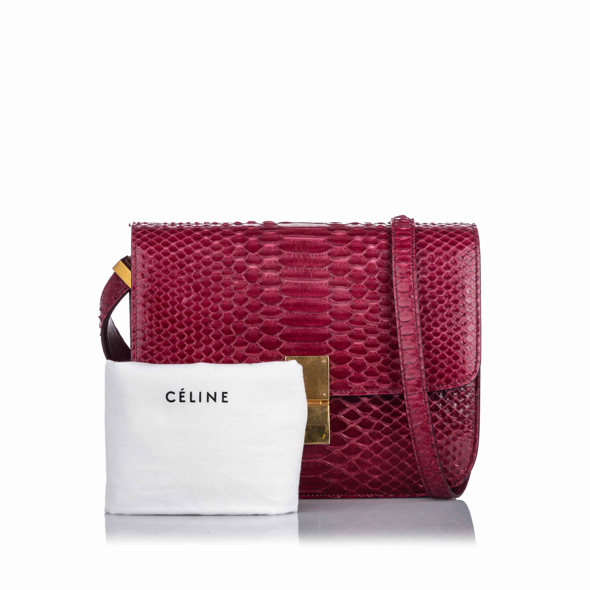 celine red bag