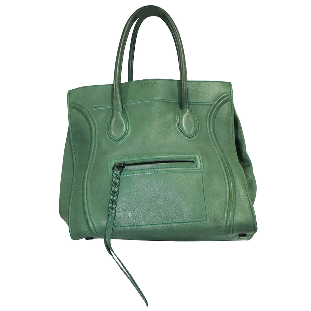 celine luggage green