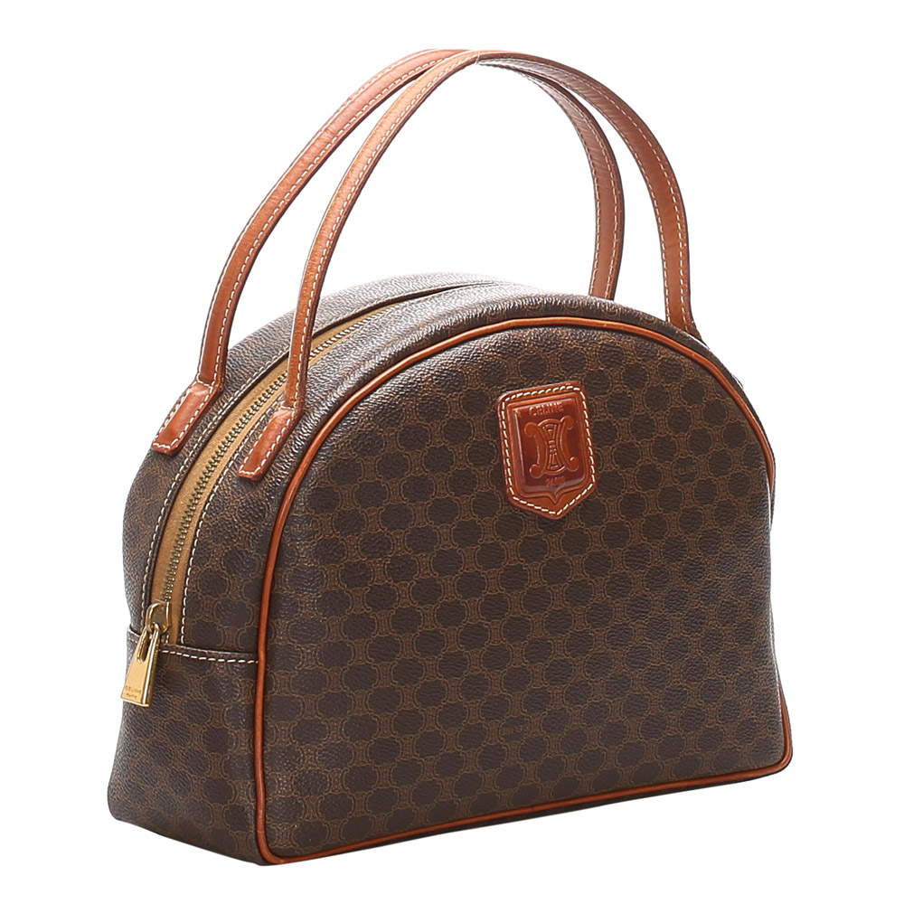 

Celine Brown Macadam Canvas Shoulder Bag