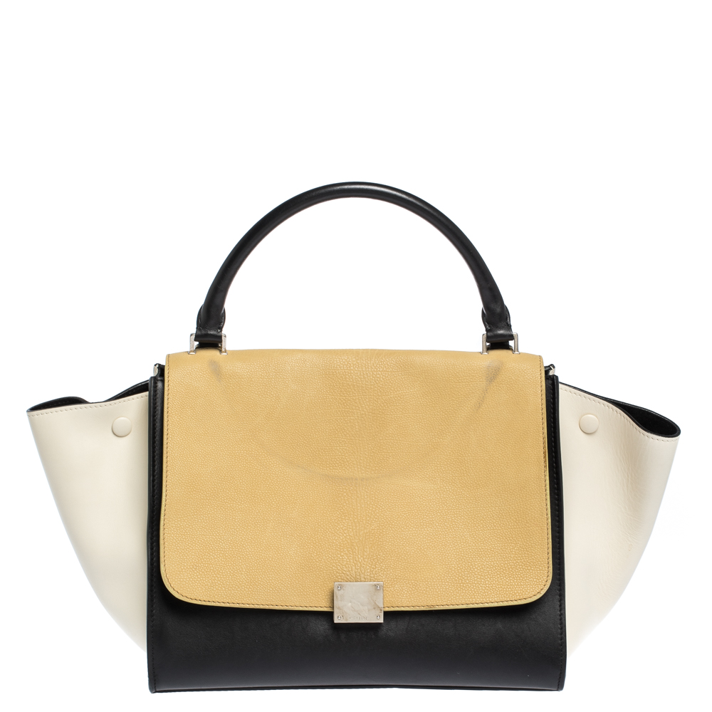 celine tricolor trapeze bag