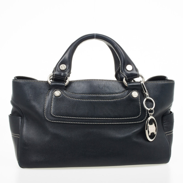 Pre Owned Celine Black Leather Boogie Classic Tote