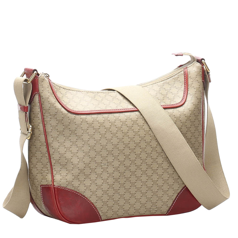 

Celine Beige Macadam Messenger Bag