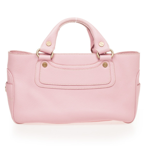 Pre Owned Celine Pink Leather Boogie Tote