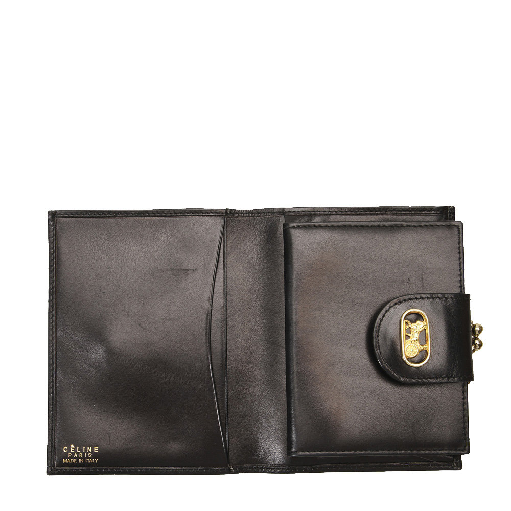 

Celine Black Leather Small Wallet