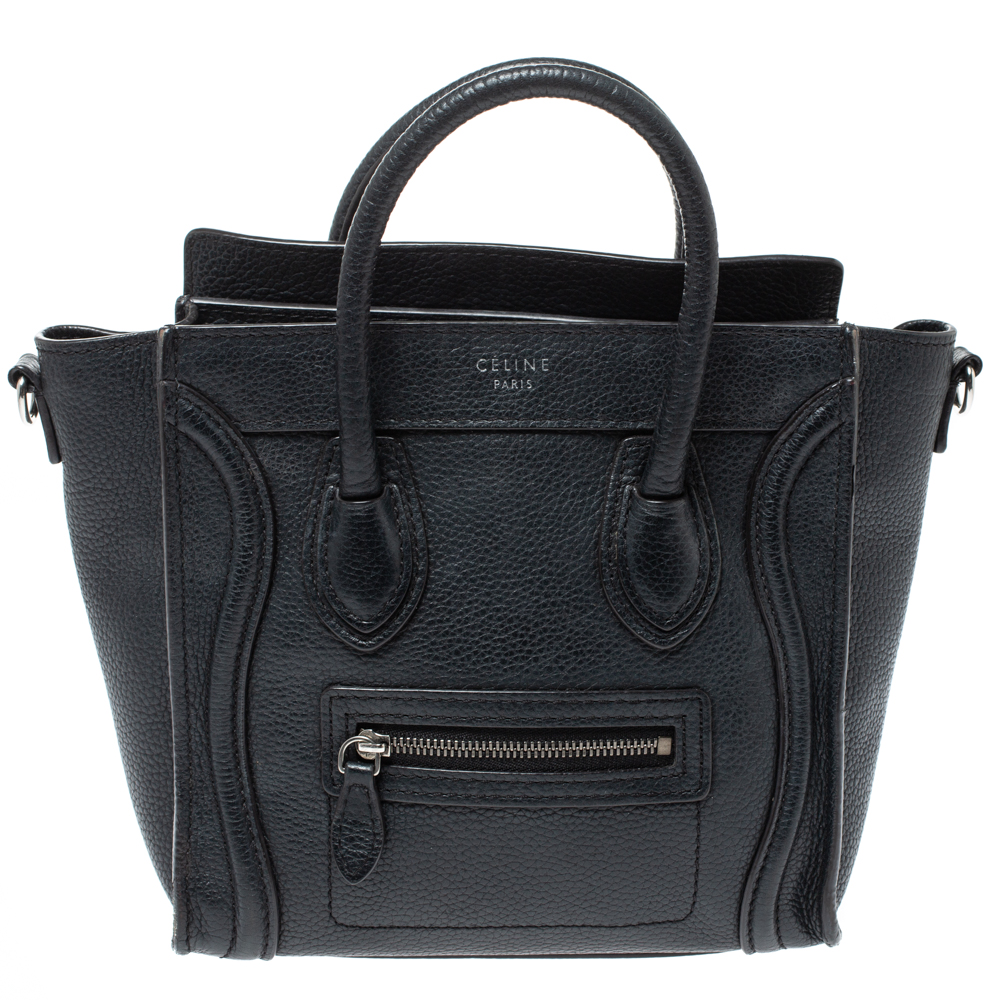 celine black luggage tote