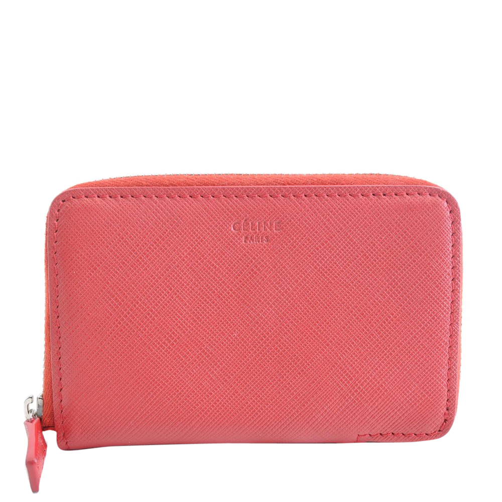 celine wallet red