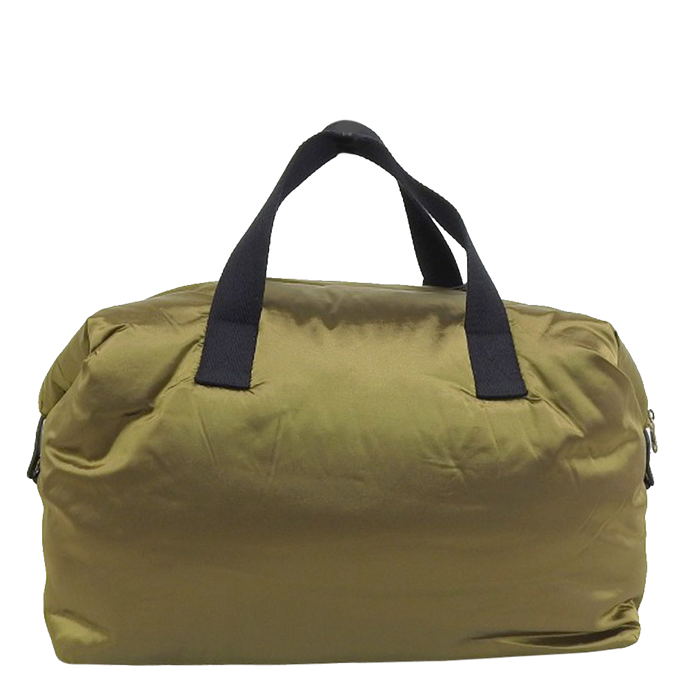 

Celine Khaki/Metallic Brown Nylon Shoulder Bag, Green