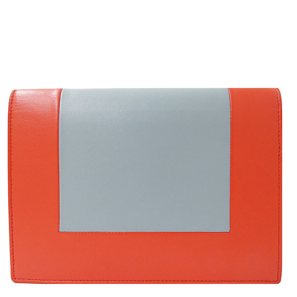 

Celine Orange Blue Frame Evening Clutch Shoulder Bag, Grey