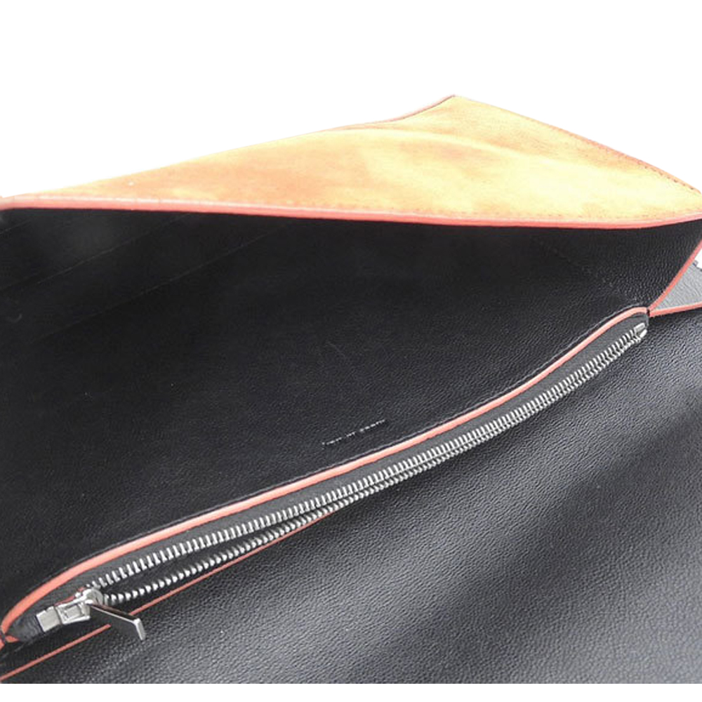 

Celine Tricolor Leather Diamond Clutch, Multicolor