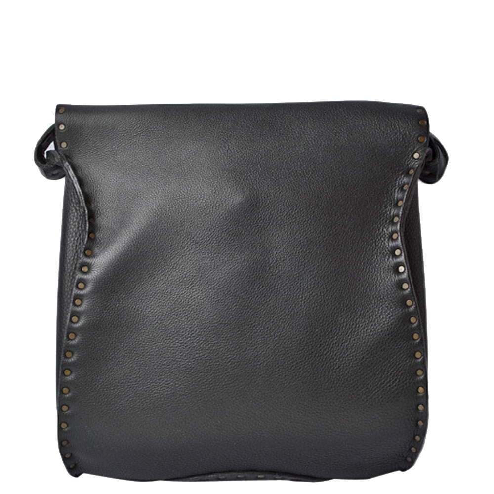 

Celine Black Leather Vintage Shoulder Bag