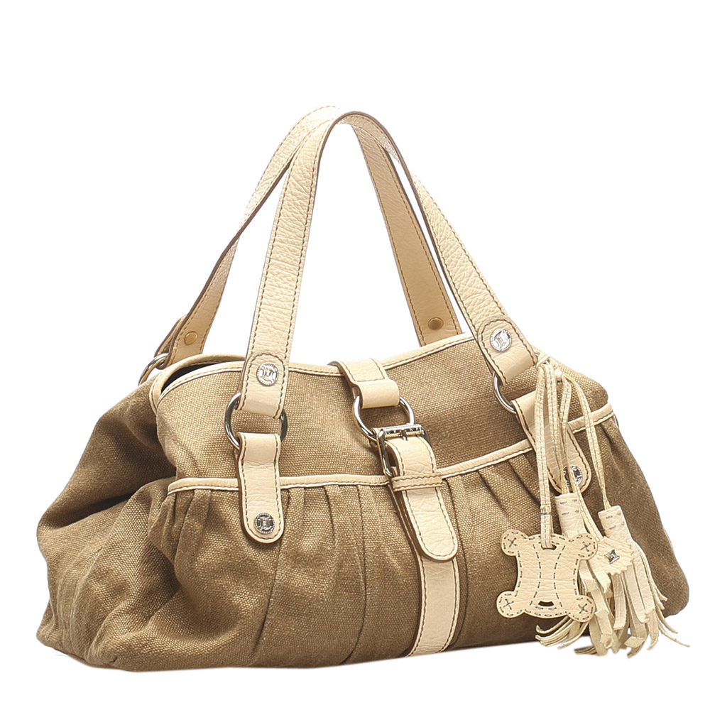 

Celine Brown/Beige Canvas Tote Bag
