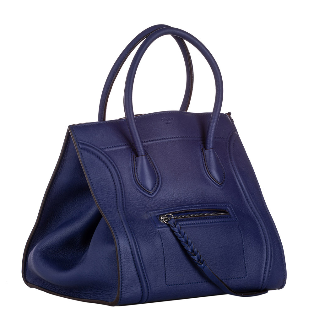 

Celine Blue Leather Phantom Luggage Large Tote