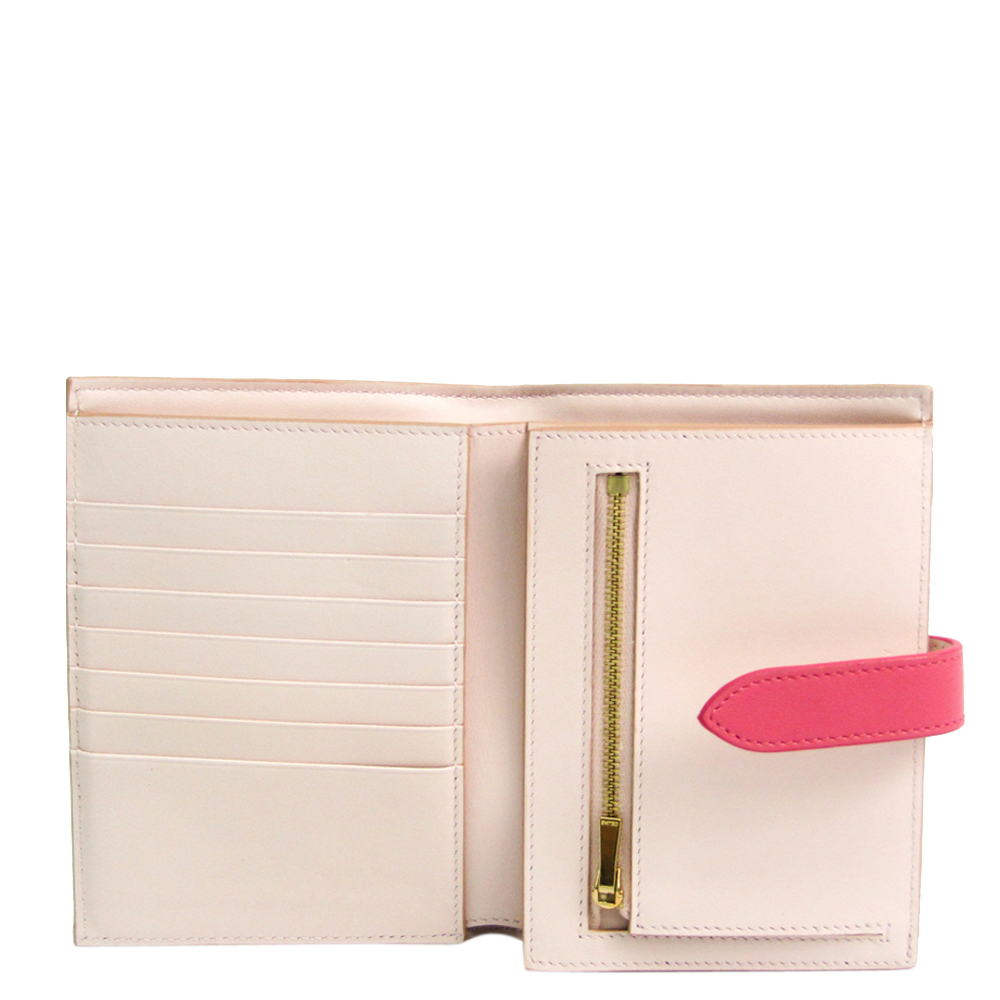 

Celine Light Pink Leather Medium Strap Wallet
