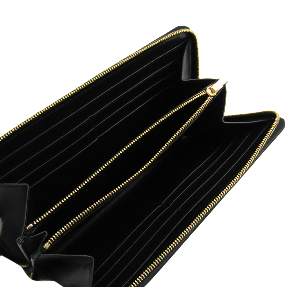 

Celine Black Triomph Leather Wallet